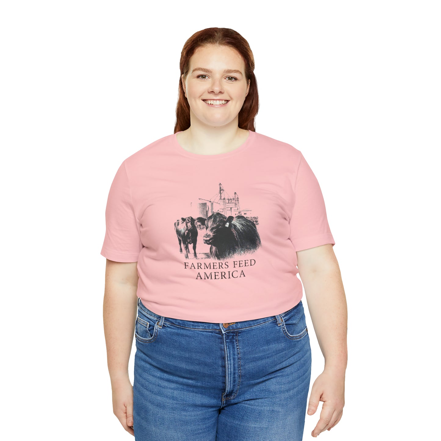"Farmers Feed America" Unisex Jersey Short Sleeve Tee
