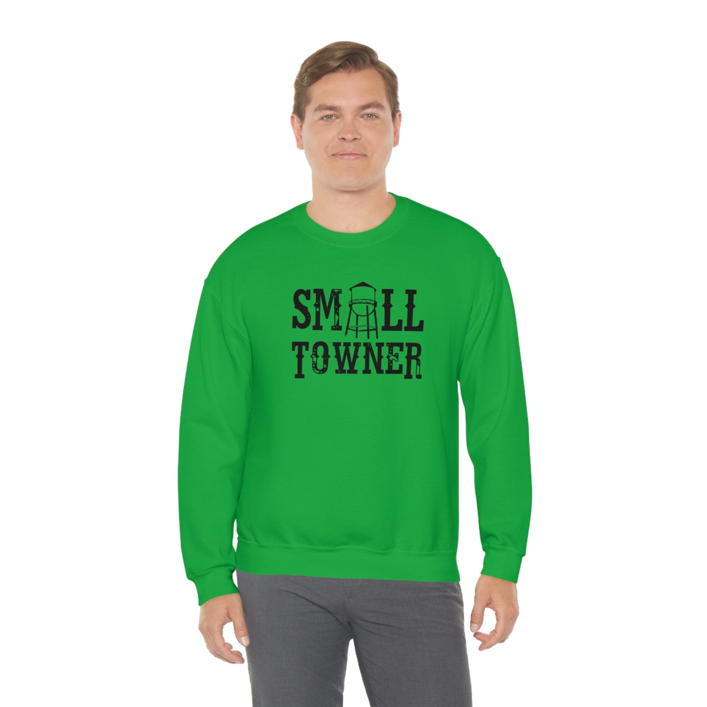 "Small Towner" - Unisex Heavy Blend™ Crewneck Sweatshirt