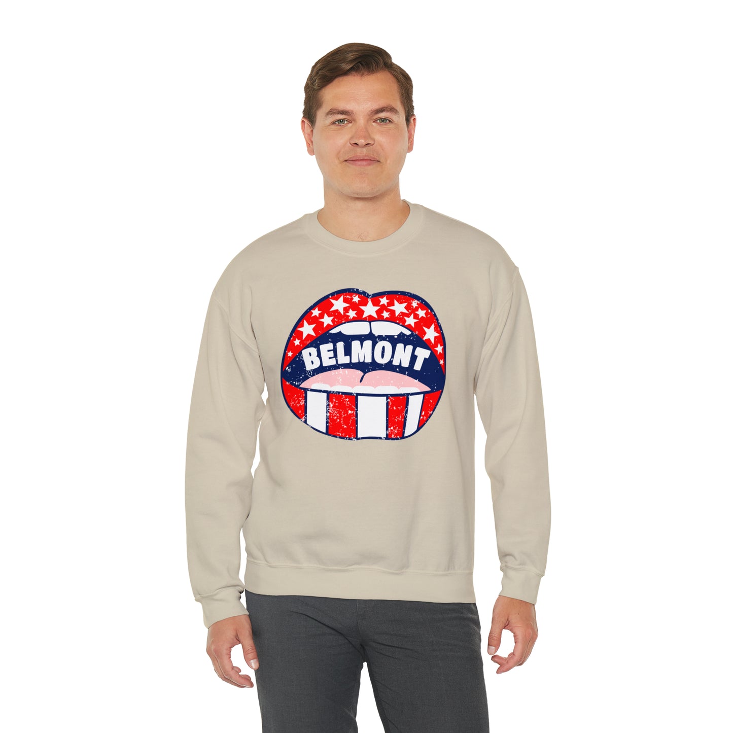 Belmont University Lips Crewneck Sweatshirt