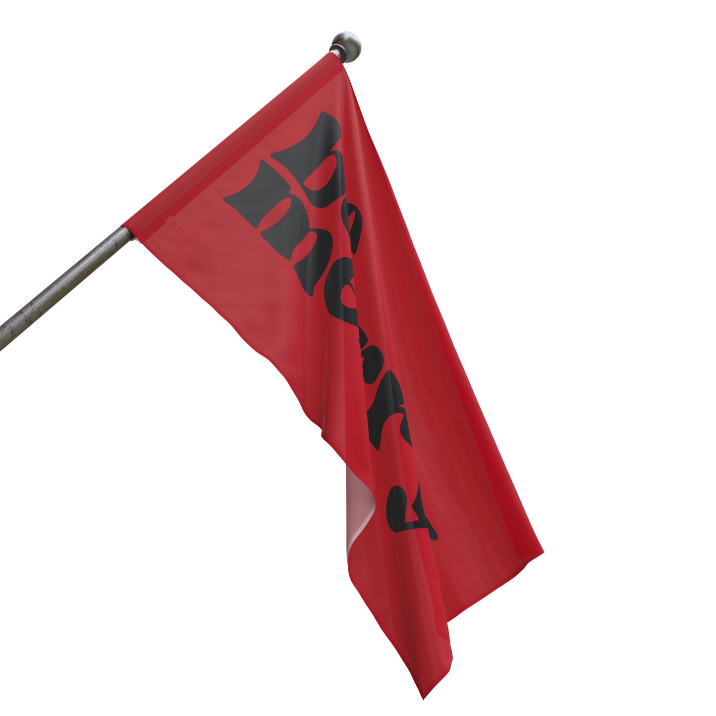 be merry Christmas Holiday Wooden Print Flag - Red