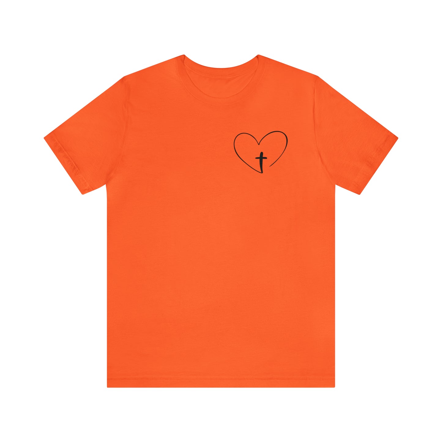 "Jesus Scripture" (Front and Back Design) Unisex Jersey Short Sleeve Tee