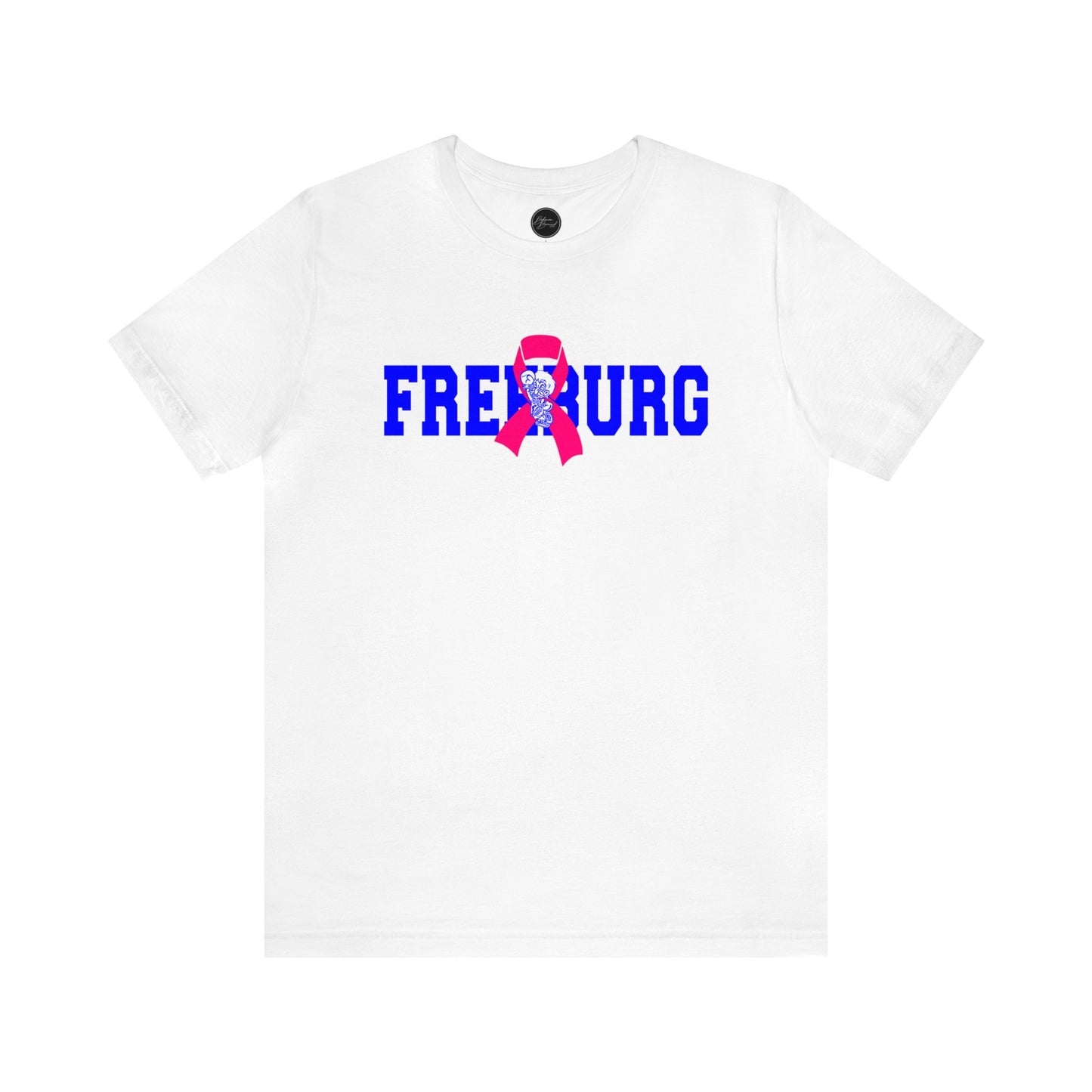 Freeburg Midgets Pink Ribbon Bella Jersey Short Sleeve Tee (Unisex)