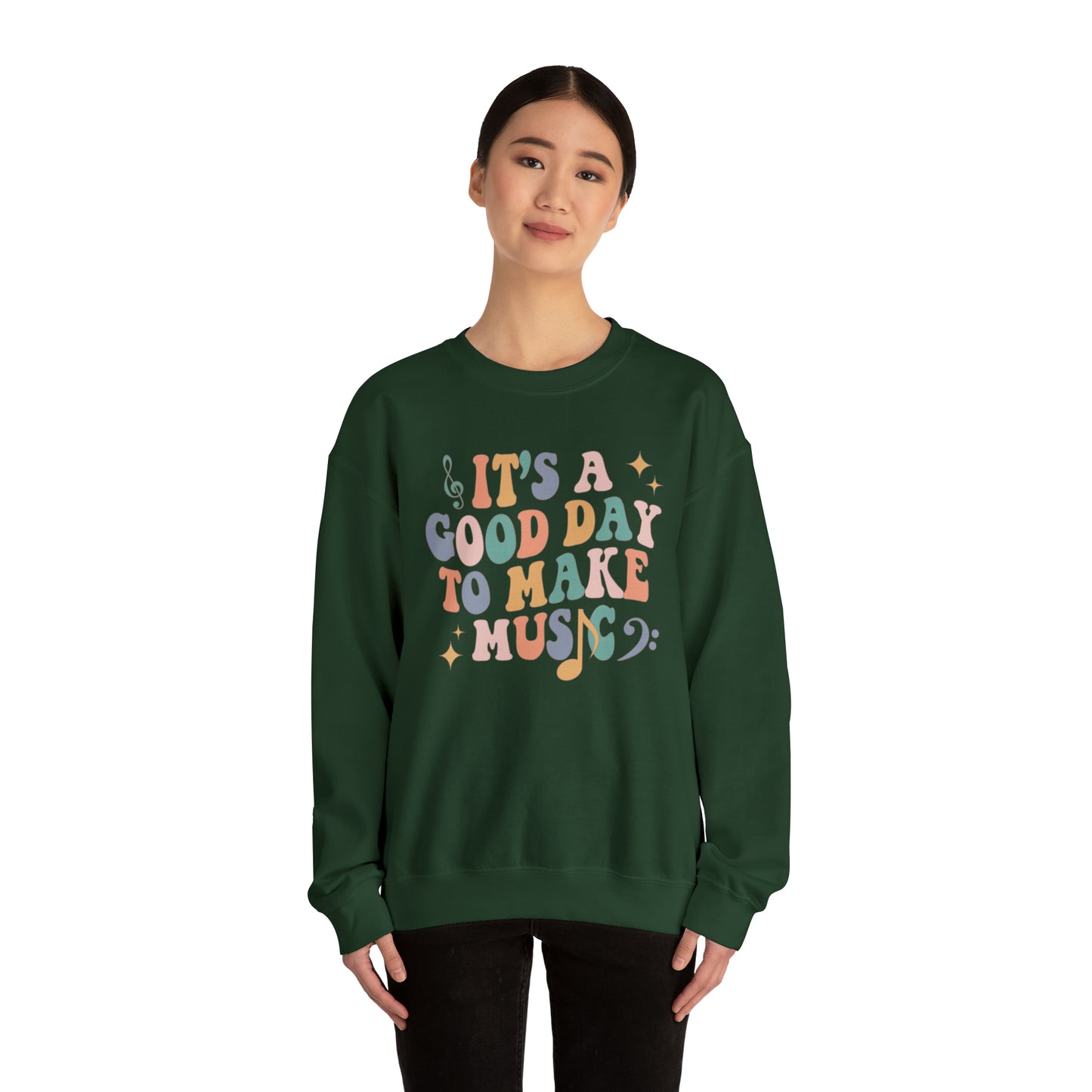 It's a Good Day to Make Music Heavyweight Crewneck Sweatshirt