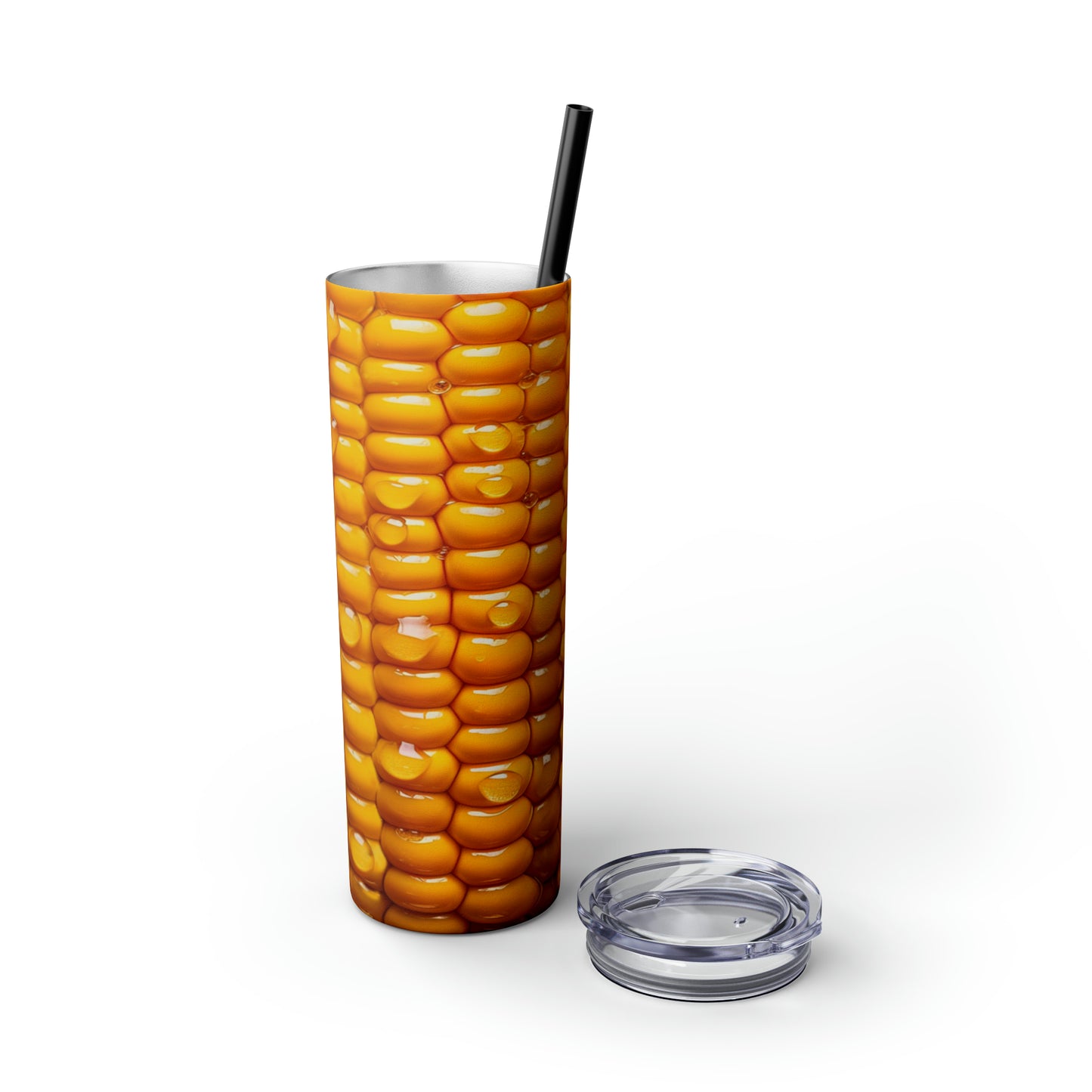 Ear of Corn/ Corn on the Cob Country Farming Skinny Tumbler with Straw, 20oz