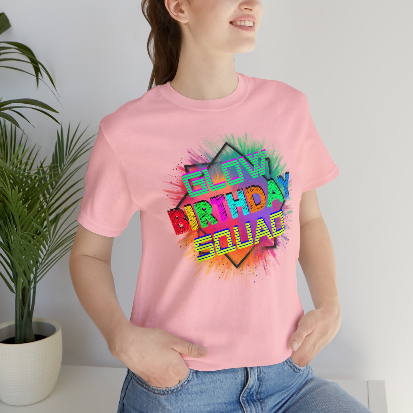 Glow Birthday Squad T-Shirt