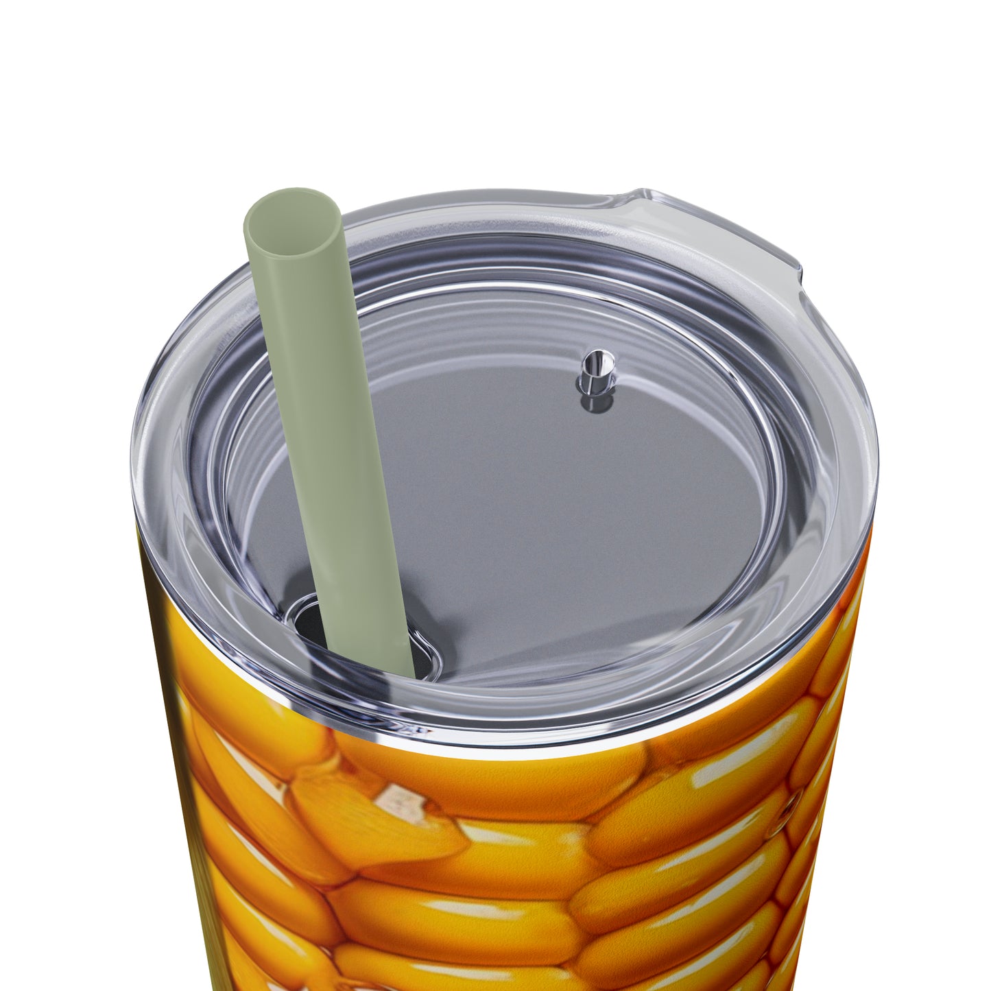 Ear of Corn/ Corn on the Cob Country Farming Skinny Tumbler with Straw, 20oz