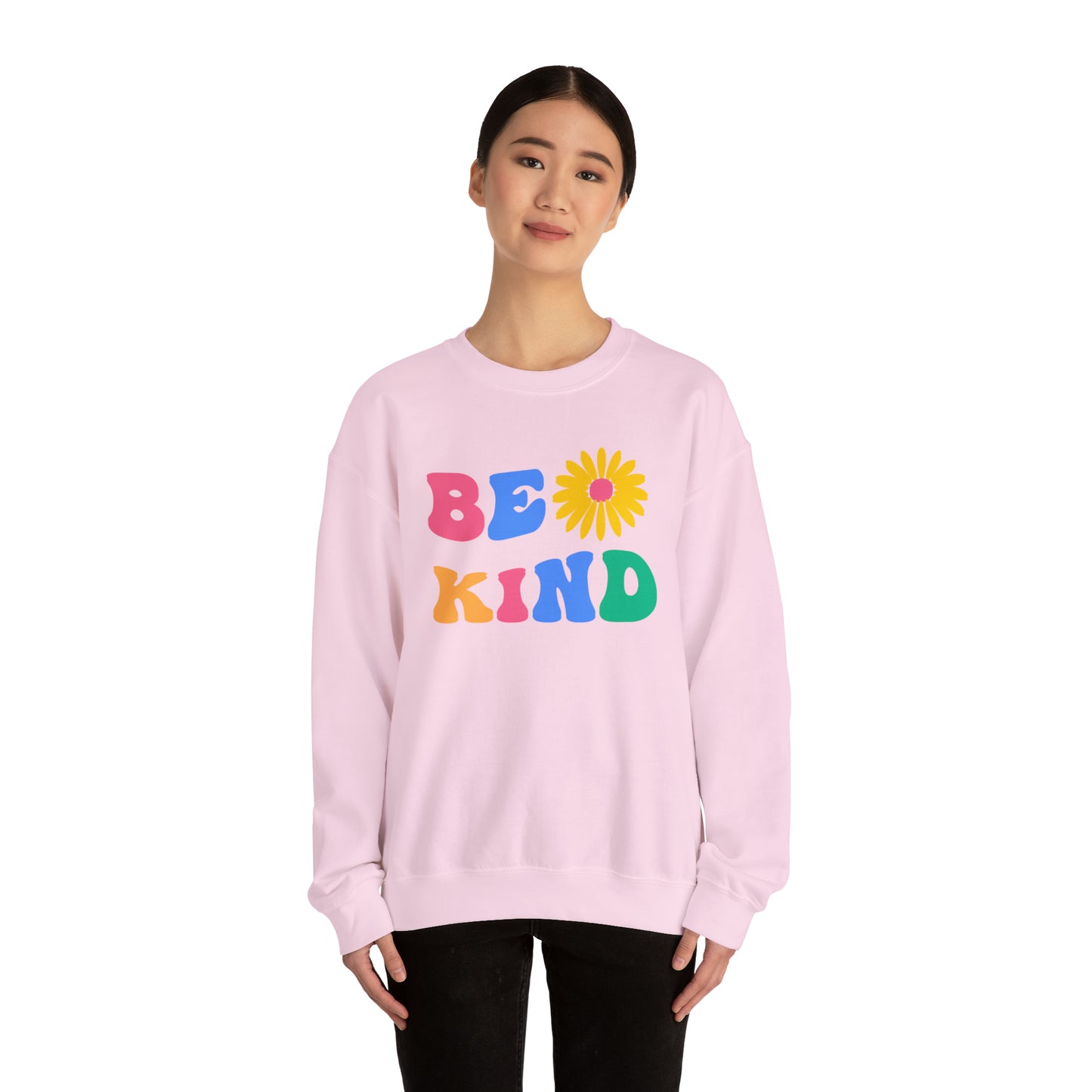Be Kind Retro Warm Colored Unisex Heavy Blend™ Crewneck Sweatshirt