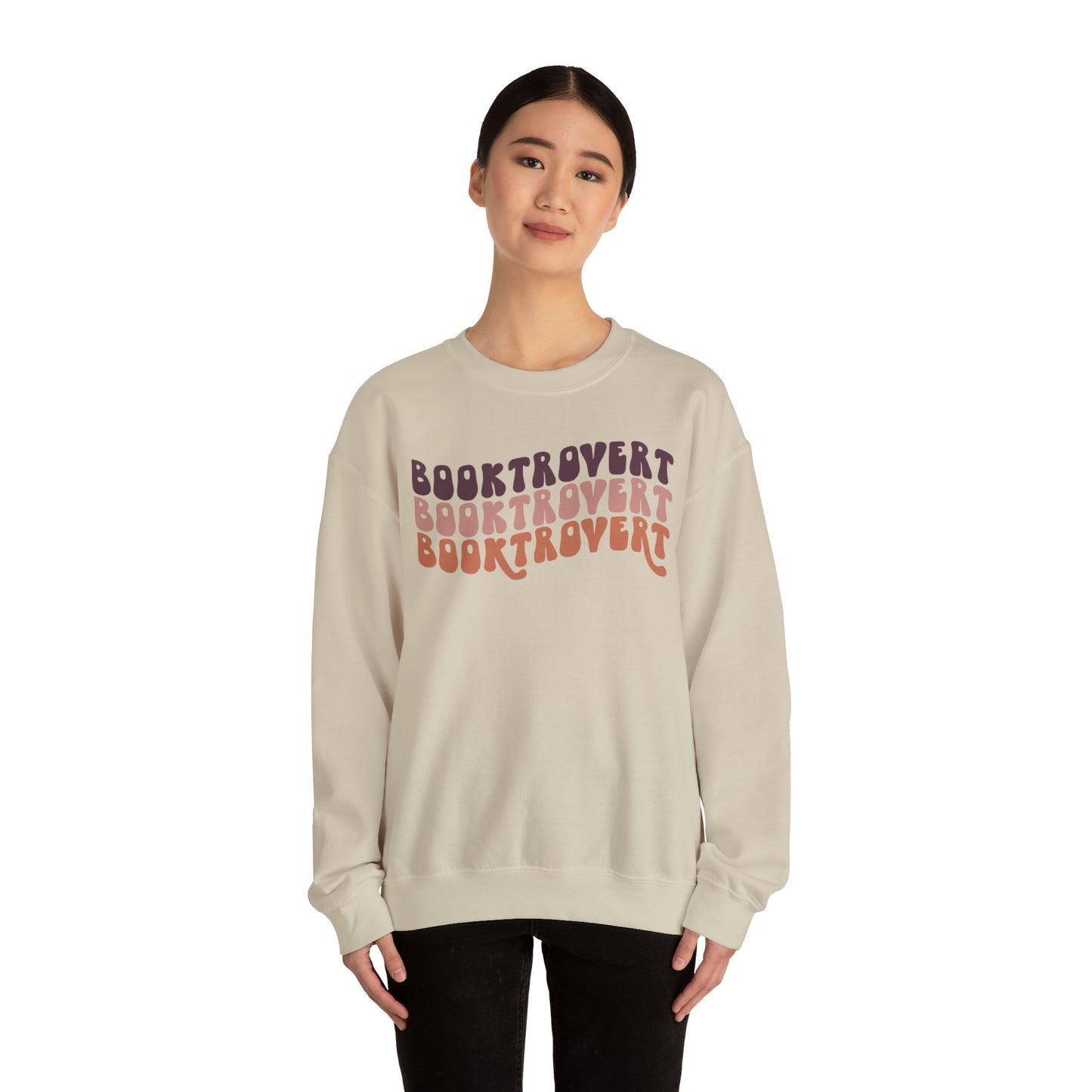 Warm Booktrovert Unisex Heavy Blend Crewneck Sweatshirt