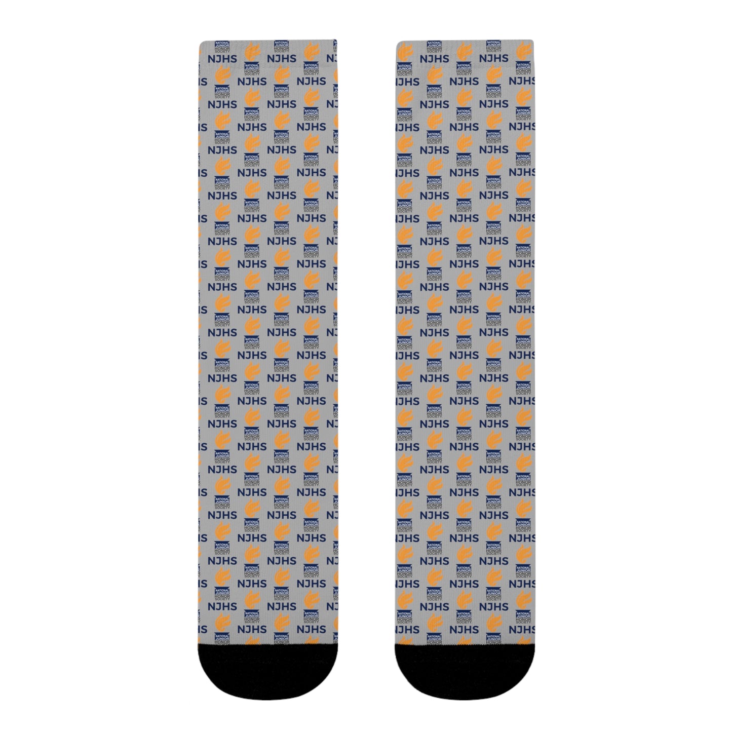 NJHS Torch Logo Sublimation Crew Socks (EU) - Gray