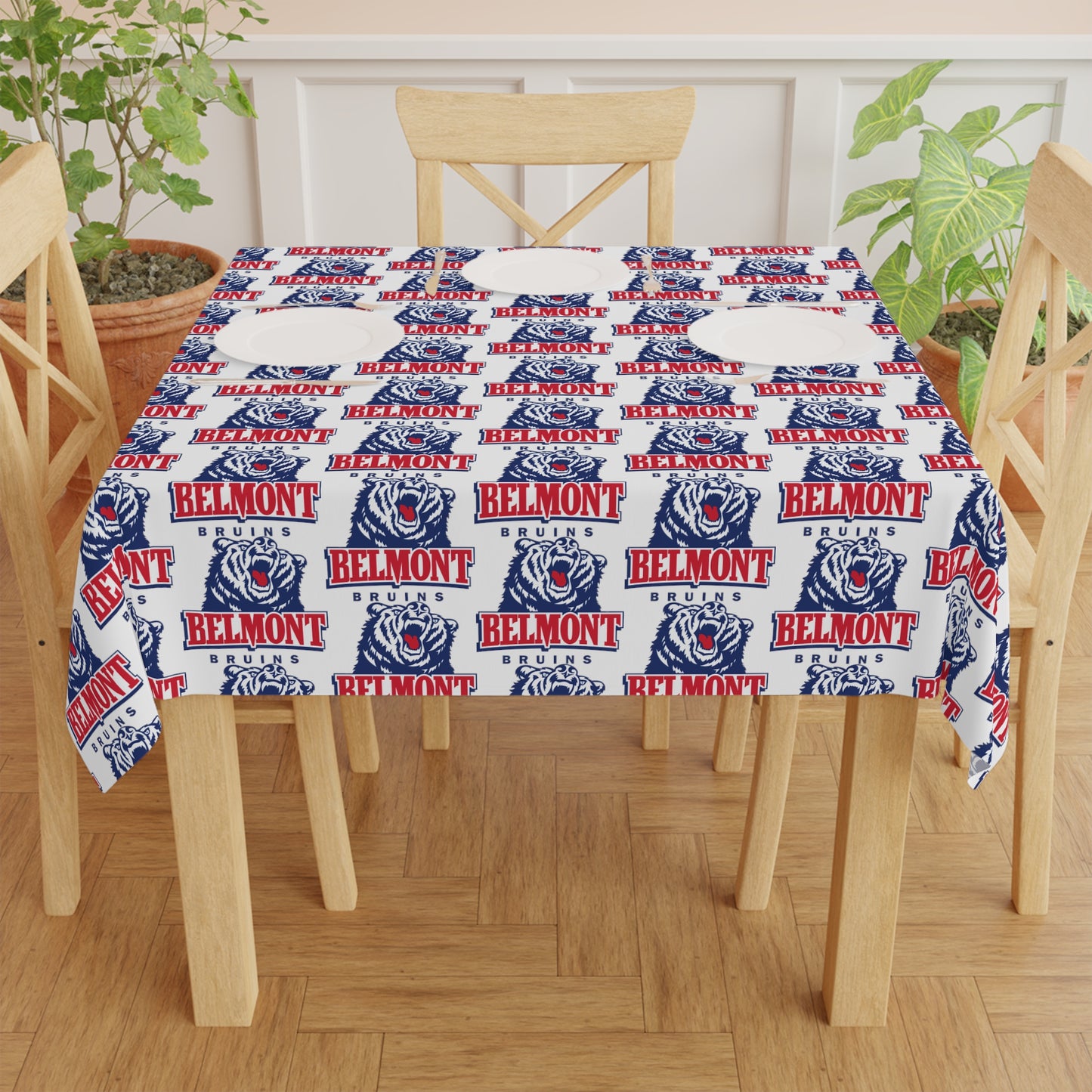 Belmont Bruins Bear Logo Tablecloth