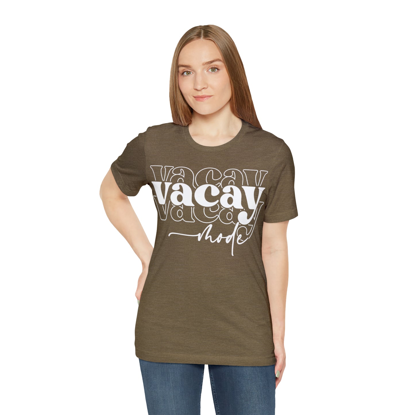 "Vacay Mode" Unisex Jersey Short Sleeve Tee