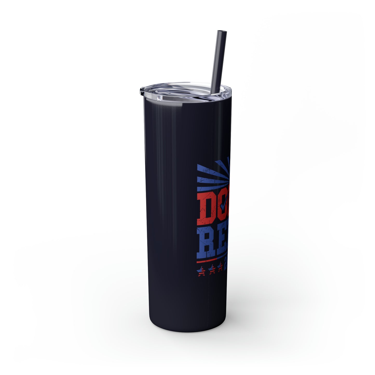 Dolly and Reba for President 2024 Skinny Tumbler with Straw, 20oz