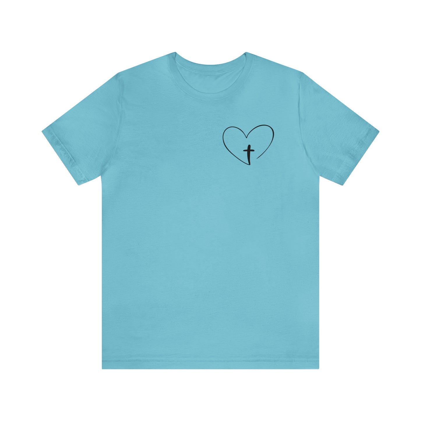 "Jesus Scripture" (Front and Back Design) Unisex Jersey Short Sleeve Tee