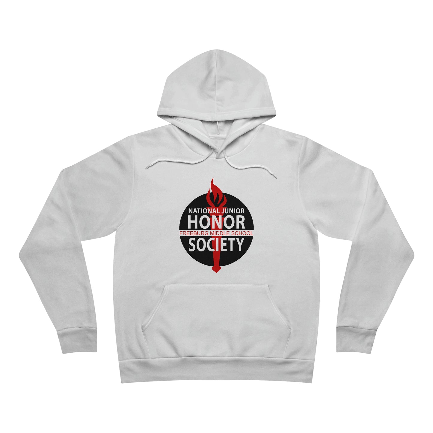 National Junior Honor Society Red and Black Design Unisex Sponge Fleece Pullover Hoodie