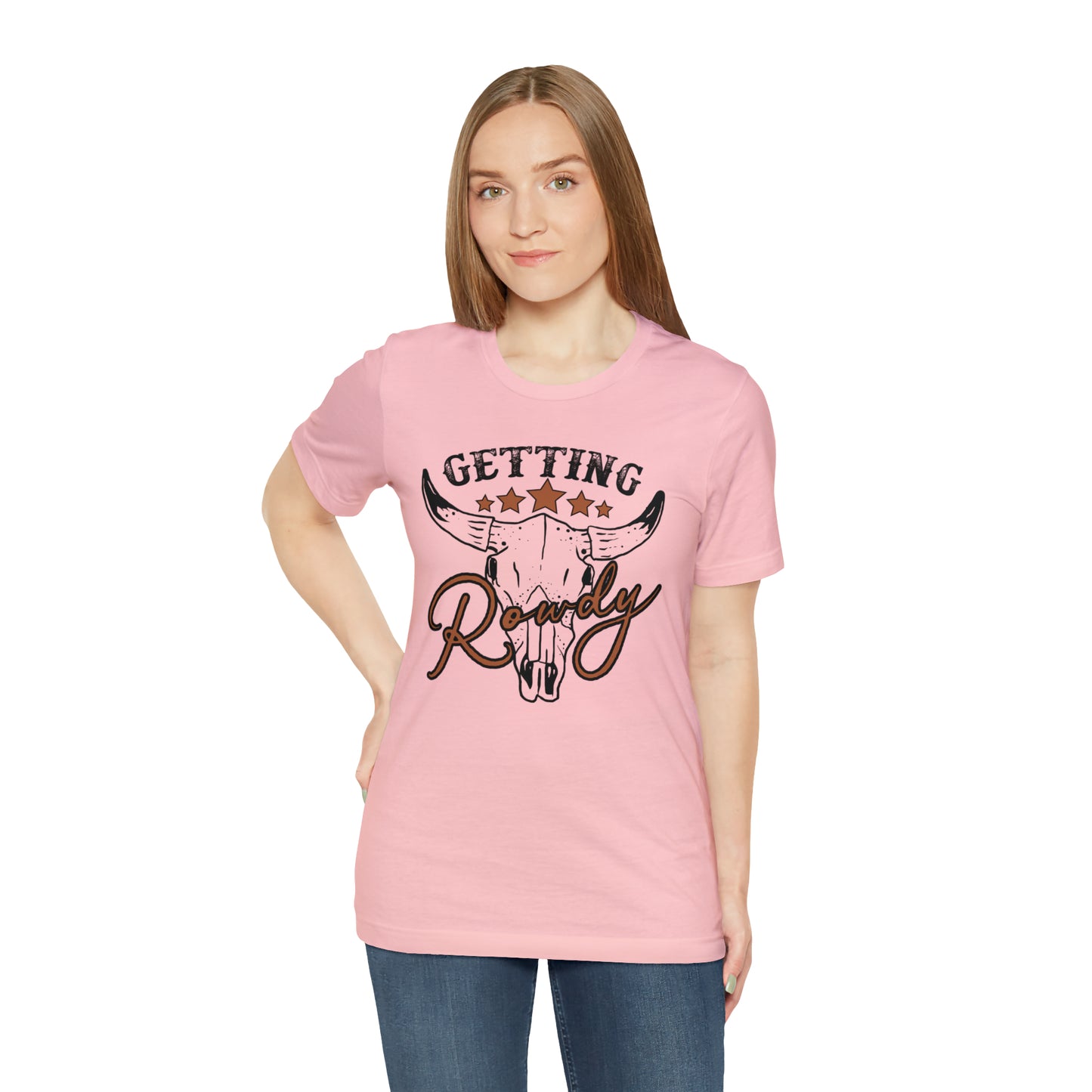 Vintage Getting Rowdy Party/ Bridesmaid/ Groomsman T-Shirt - Black Ink