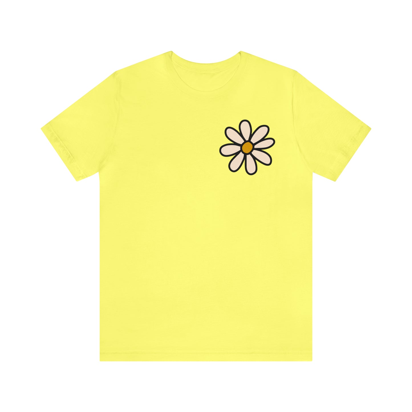 Distressed Daisy Love Like Jesus - Front and Back Design - T-Shirt