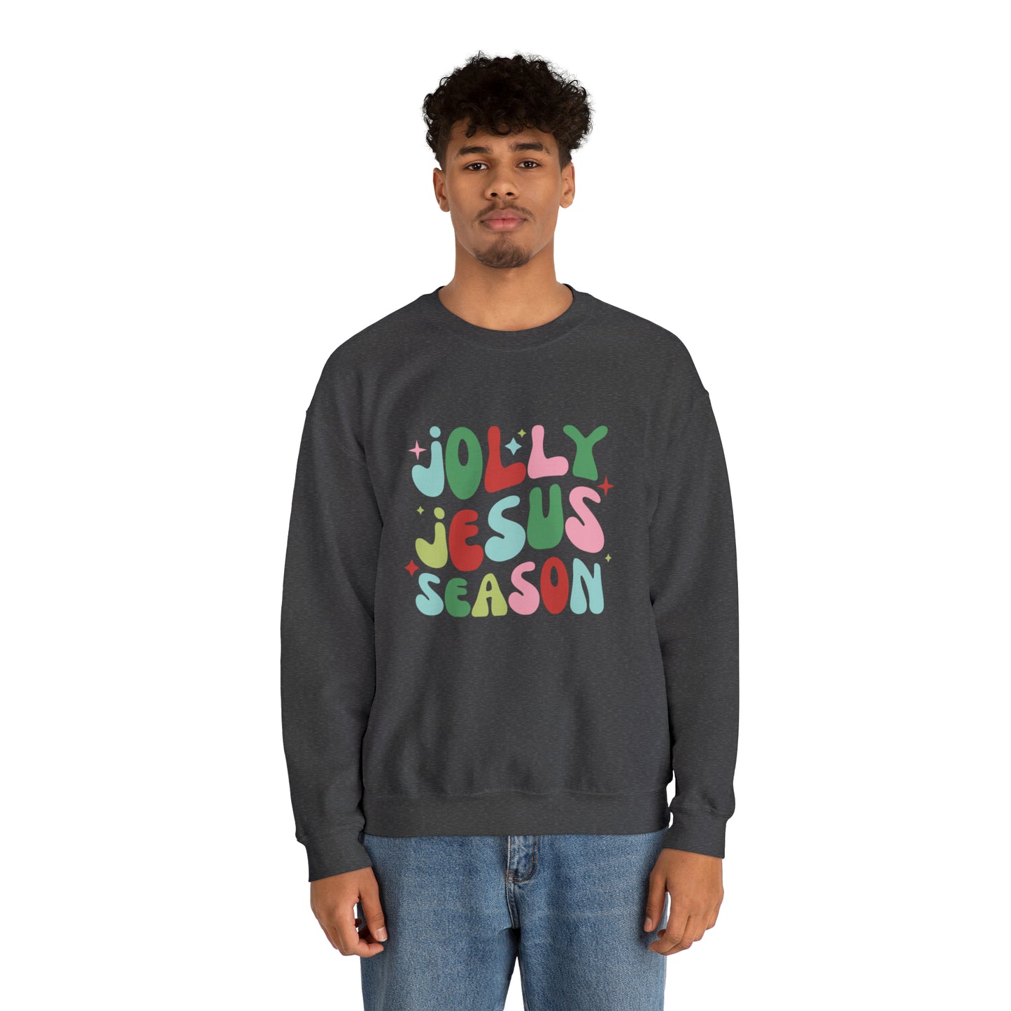 Jolly Jesus Season Unisex Heavy Blend™ Crewneck Sweatshirt