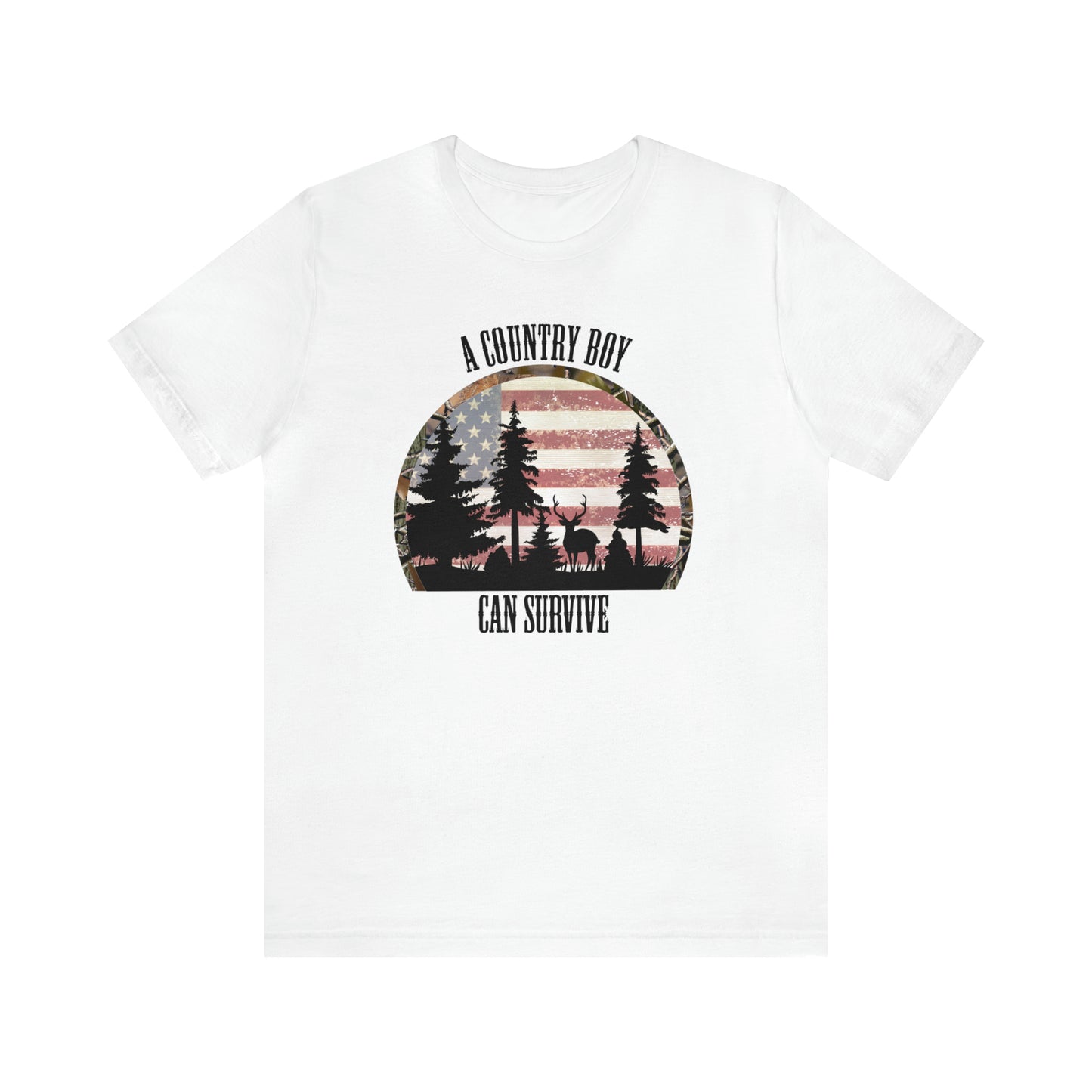 "A Country Boy Can Survive" Unisex Jersey Short Sleeve Tee