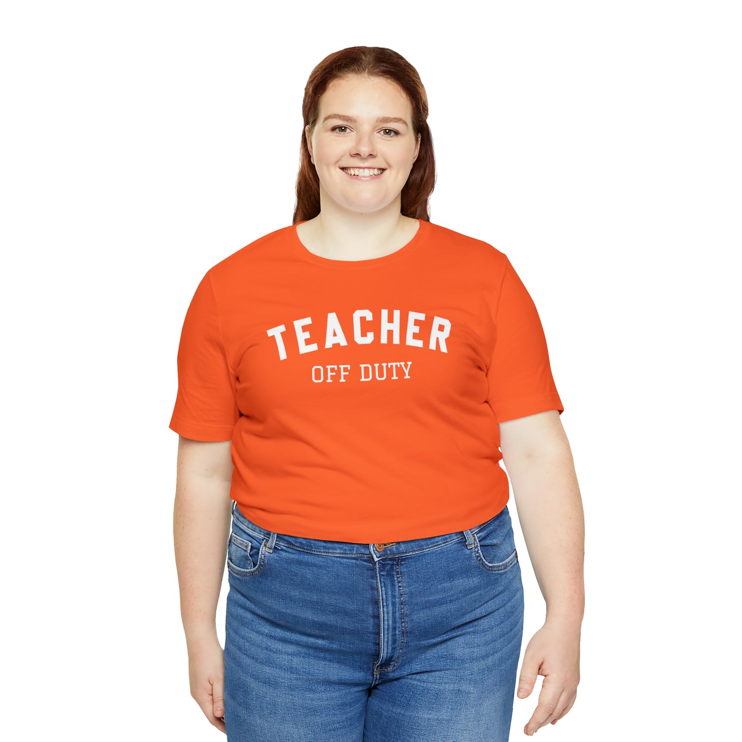 "Teacher Off-Duty" Unisex Jersey Short Sleeve Tee