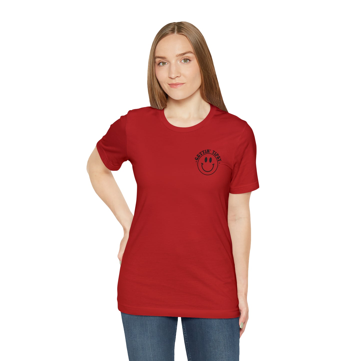 "Errbody in the Lake Gettin' Tipsy" (Front and Back Design) Unisex Jersey Short Sleeve Tee