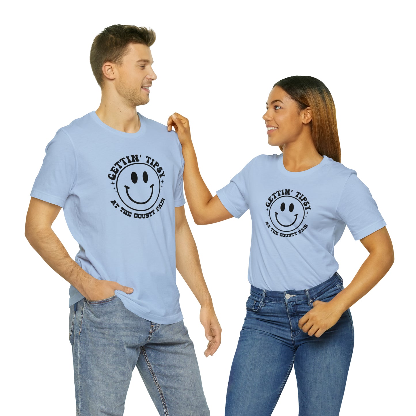 "Gettin' Tipsy at the County Fair" Unisex Jersey Short Sleeve Tee