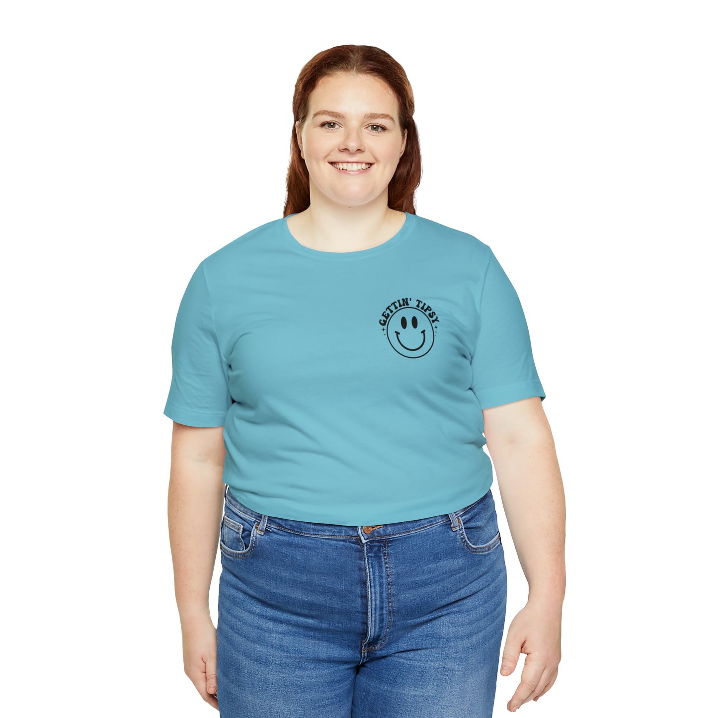 "Errbody in the Lake Gettin' Tipsy" (Front and Back Design) Unisex Jersey Short Sleeve Tee