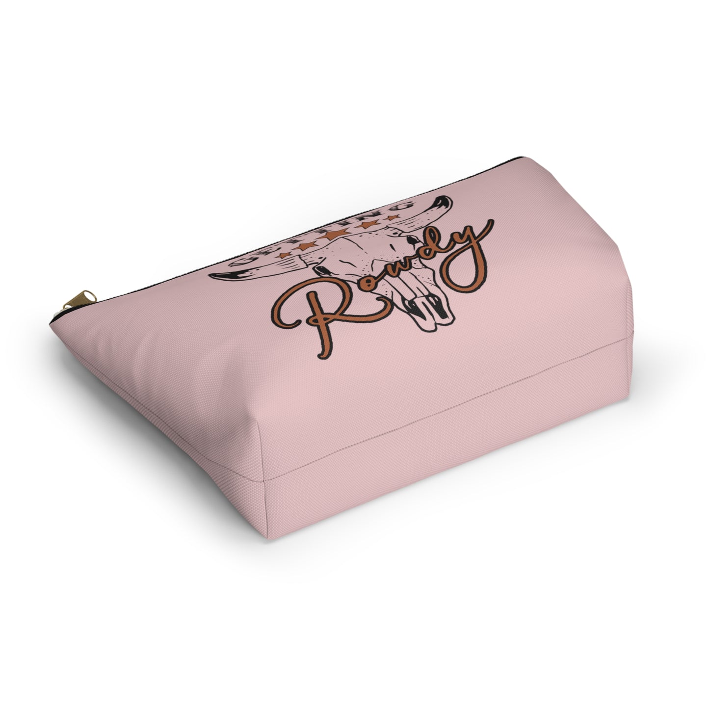 Rustic Getting Rowdy Bridesmaid/ Party Crew Print Design Accessory Pouch w T-bottom