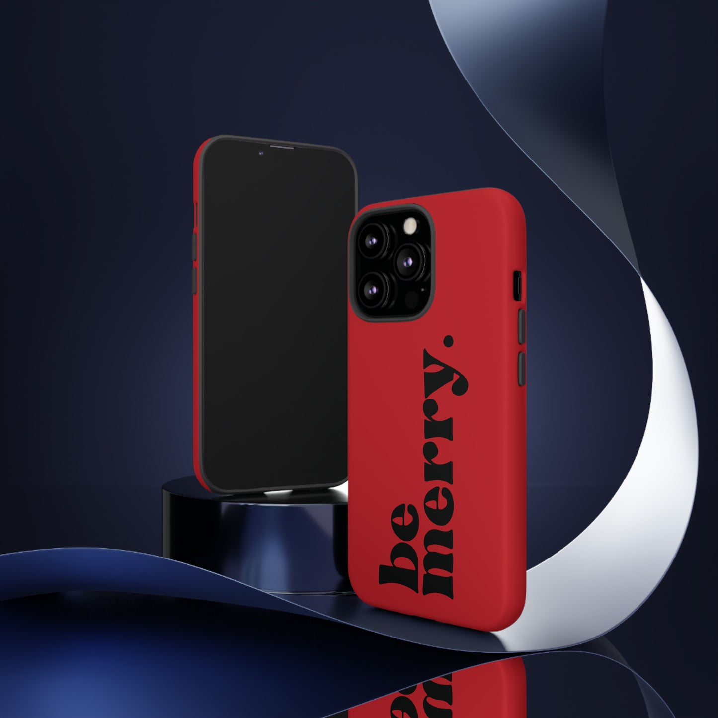 be merry Christmas/ Holiday Apple iPhone Tough Cases