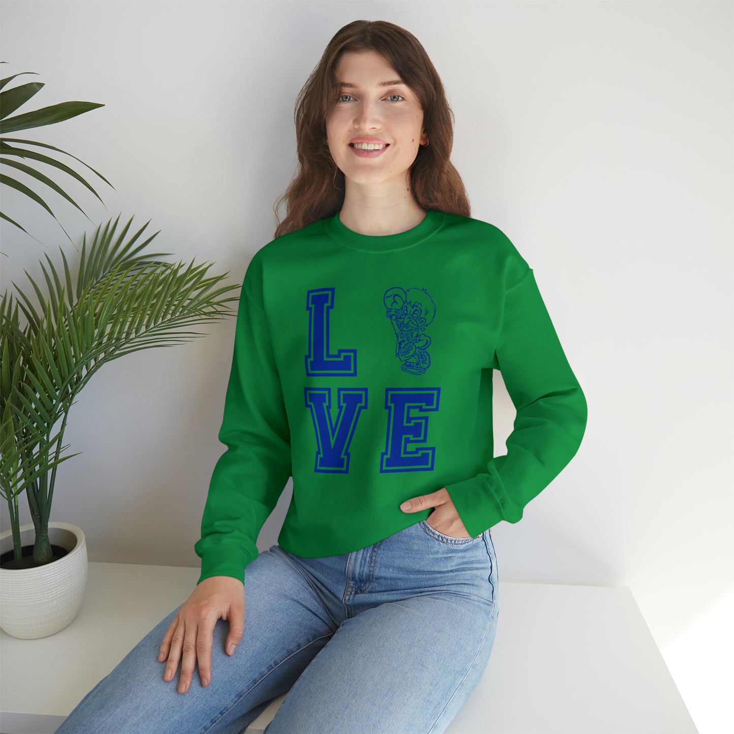 "Love Freeburg Midgets" Unisex Heavy Blend™ Crewneck Sweatshirt