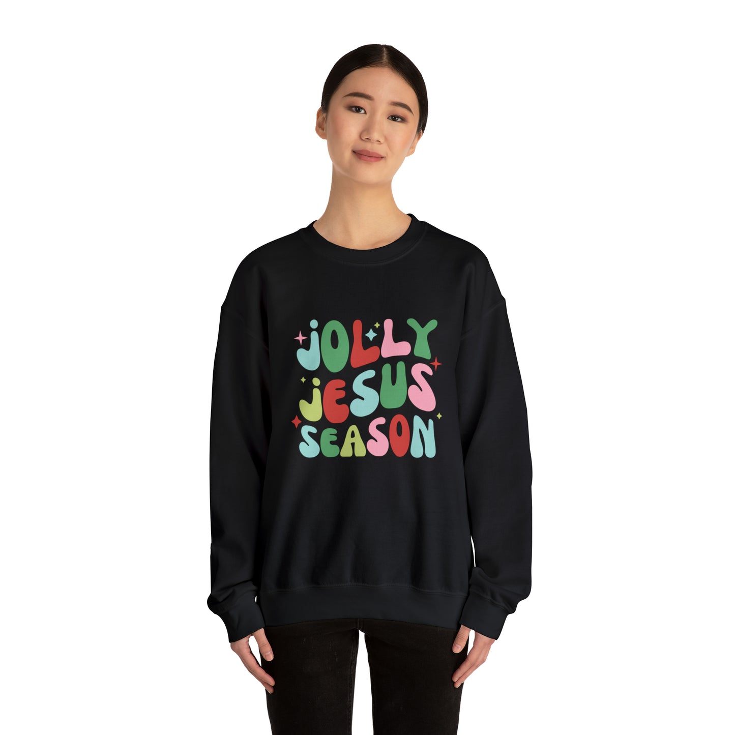 Jolly Jesus Season Unisex Heavy Blend™ Crewneck Sweatshirt