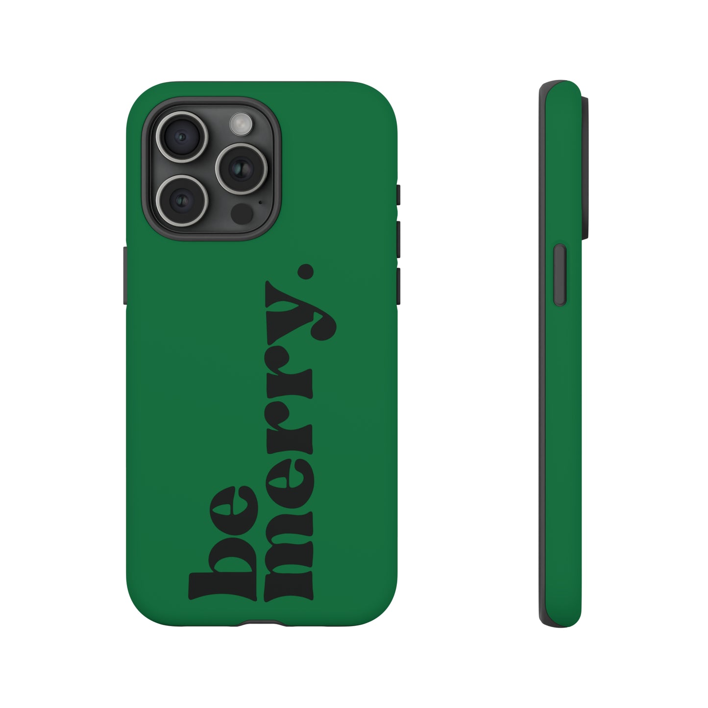be merry Christmas/ Holiday Apple iPhone Tough Cases