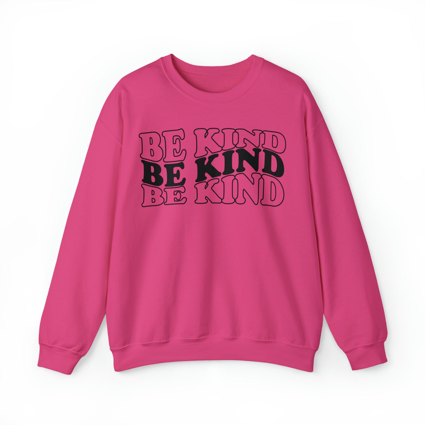 Be Kind Black Logo Unisex Heavy Blend™ Crewneck Sweatshirt
