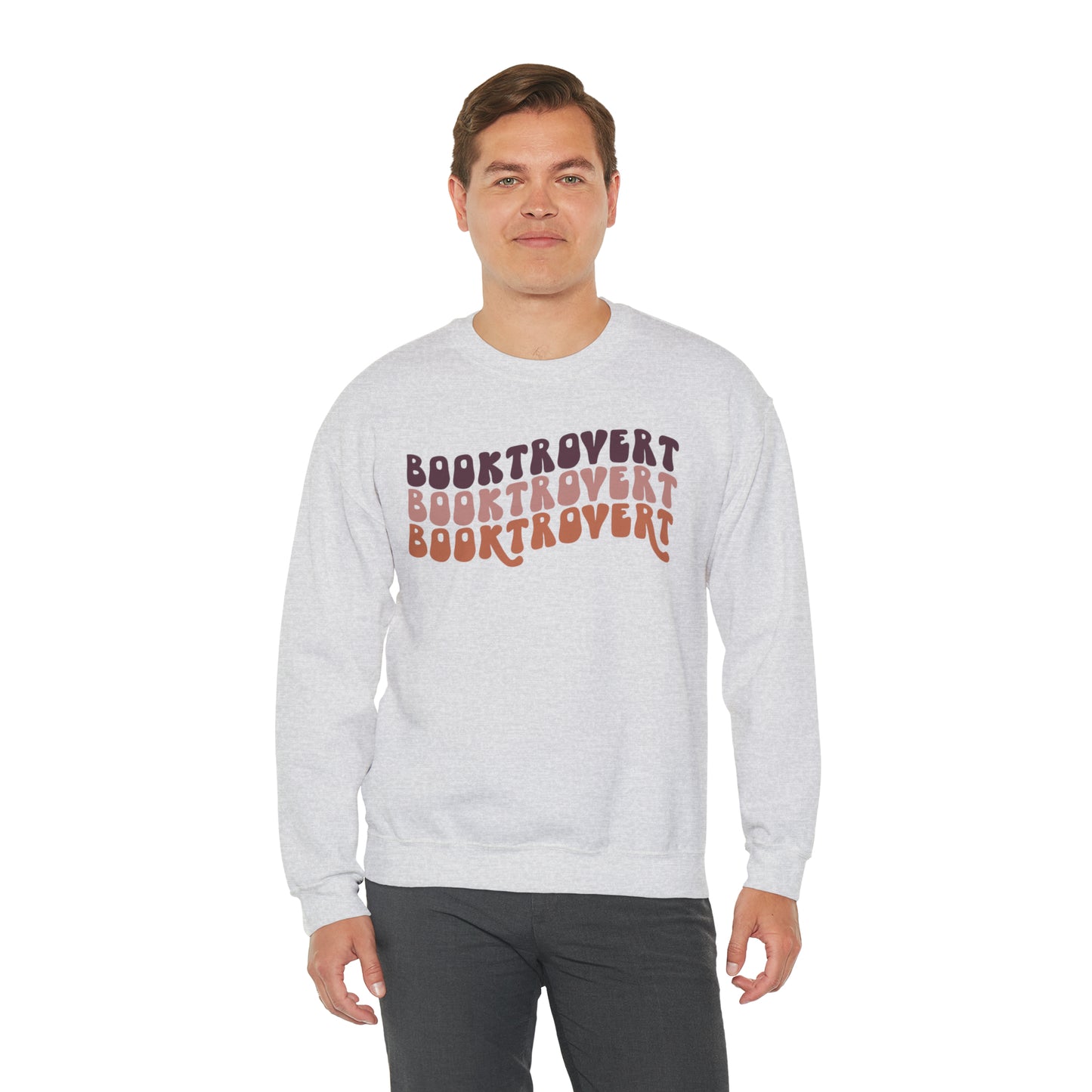 Warm Booktrovert Unisex Heavy Blend Crewneck Sweatshirt
