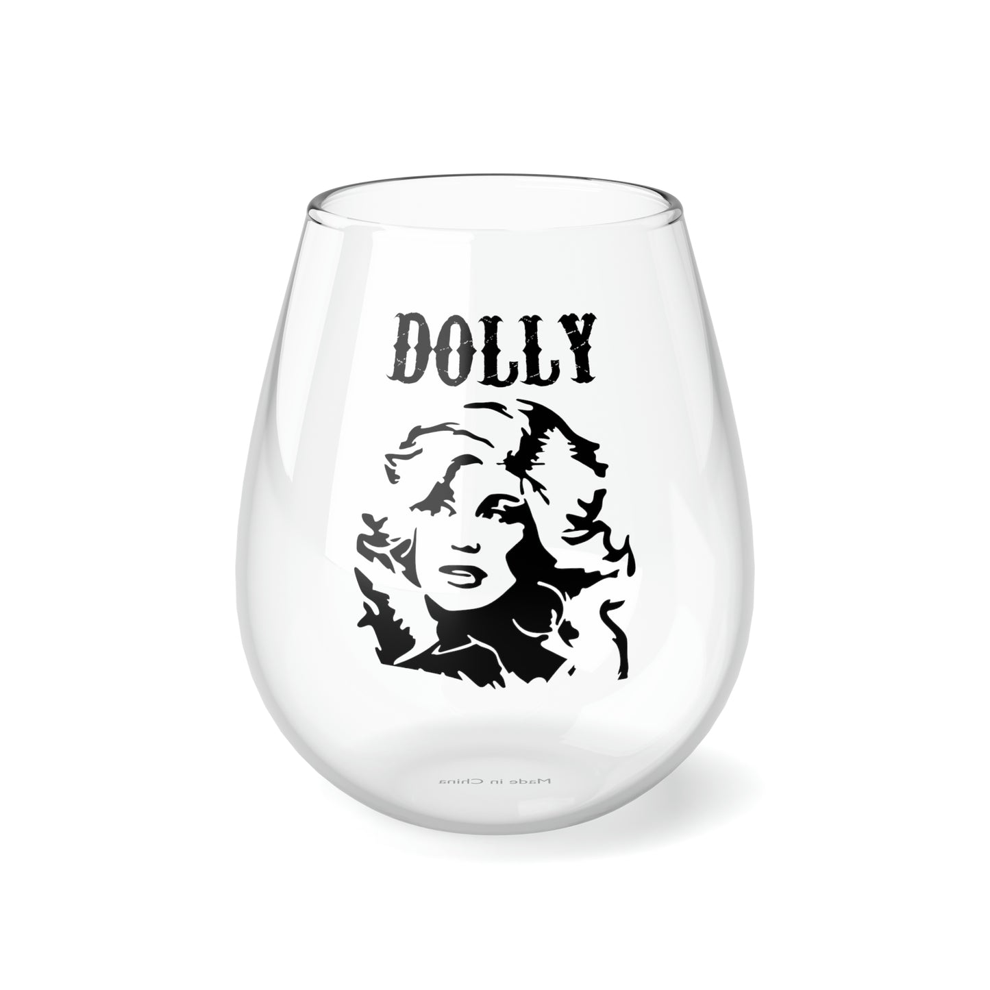 Dolly Portrait Stemless Wine/ Glass, 11.75oz