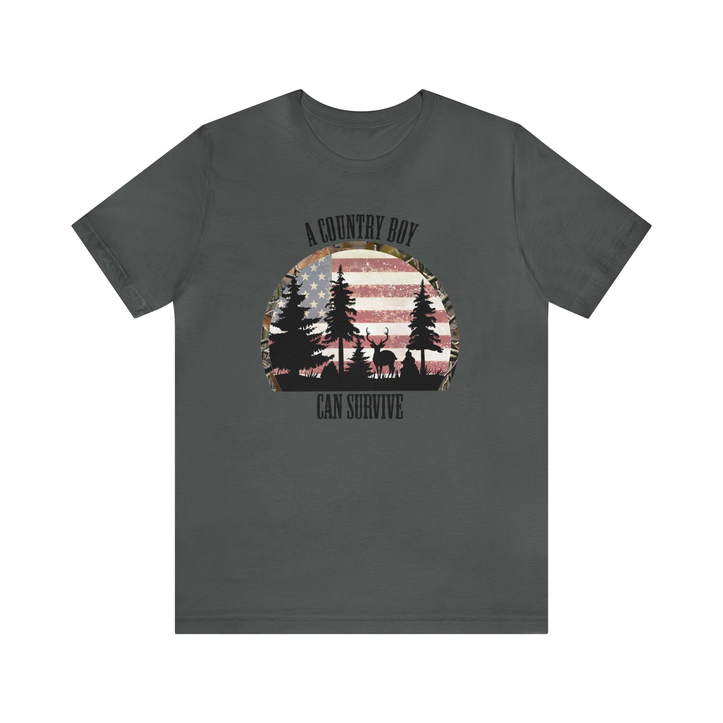 "A Country Boy Can Survive" Unisex Jersey Short Sleeve Tee