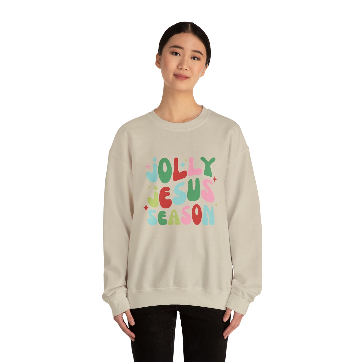 Jolly Jesus Season Unisex Heavy Blend™ Crewneck Sweatshirt