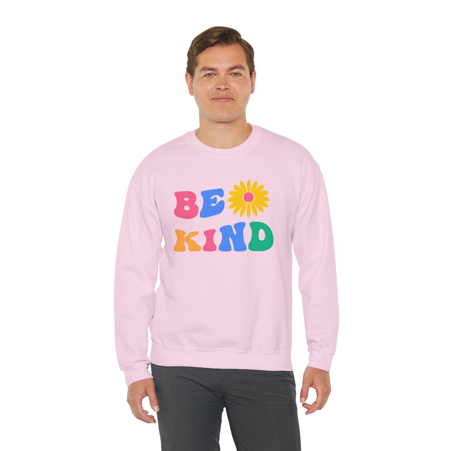 Be Kind Retro Warm Colored Unisex Heavy Blend™ Crewneck Sweatshirt