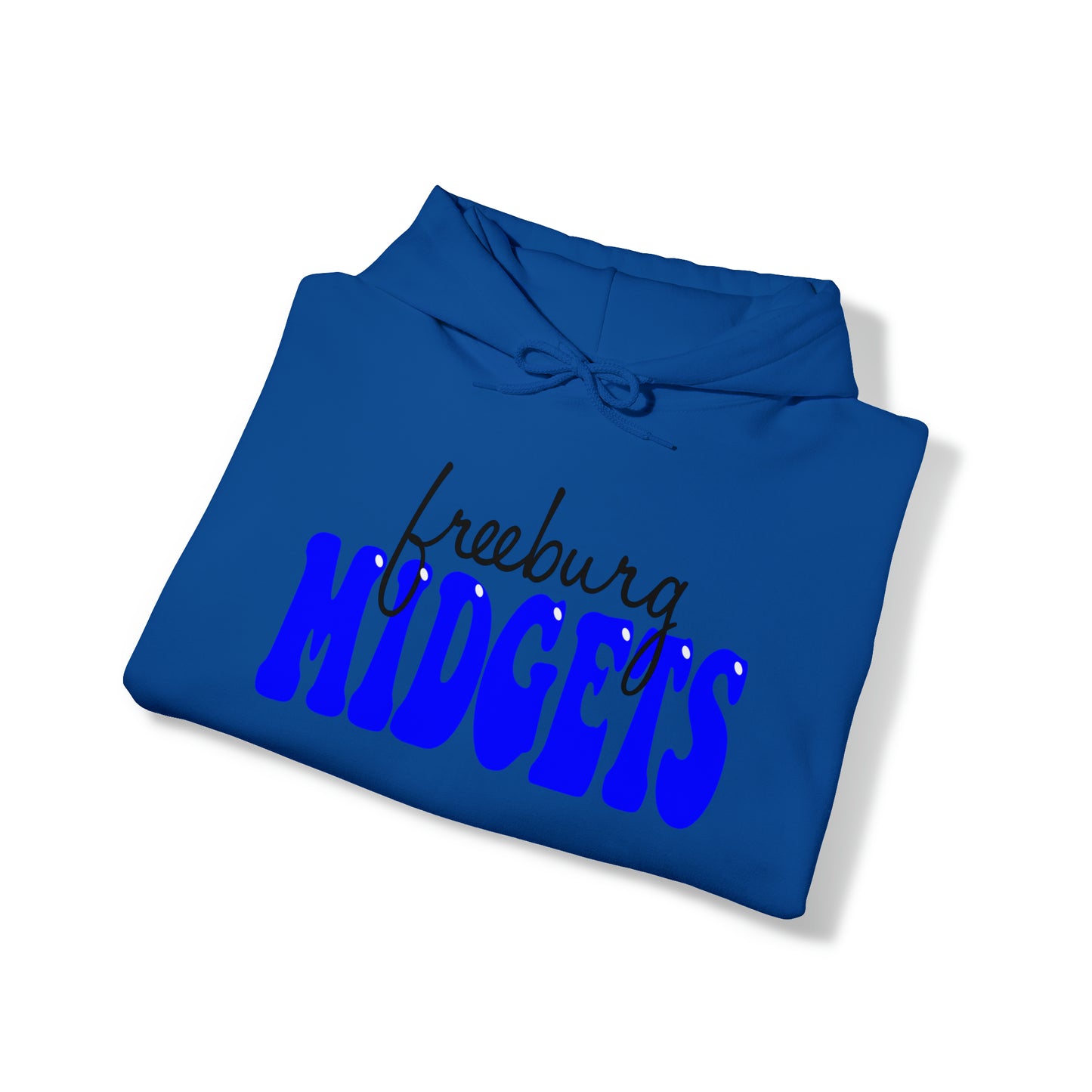 Freeburg Midgets Cursive Bubble Logo Hooded Sweatshirt