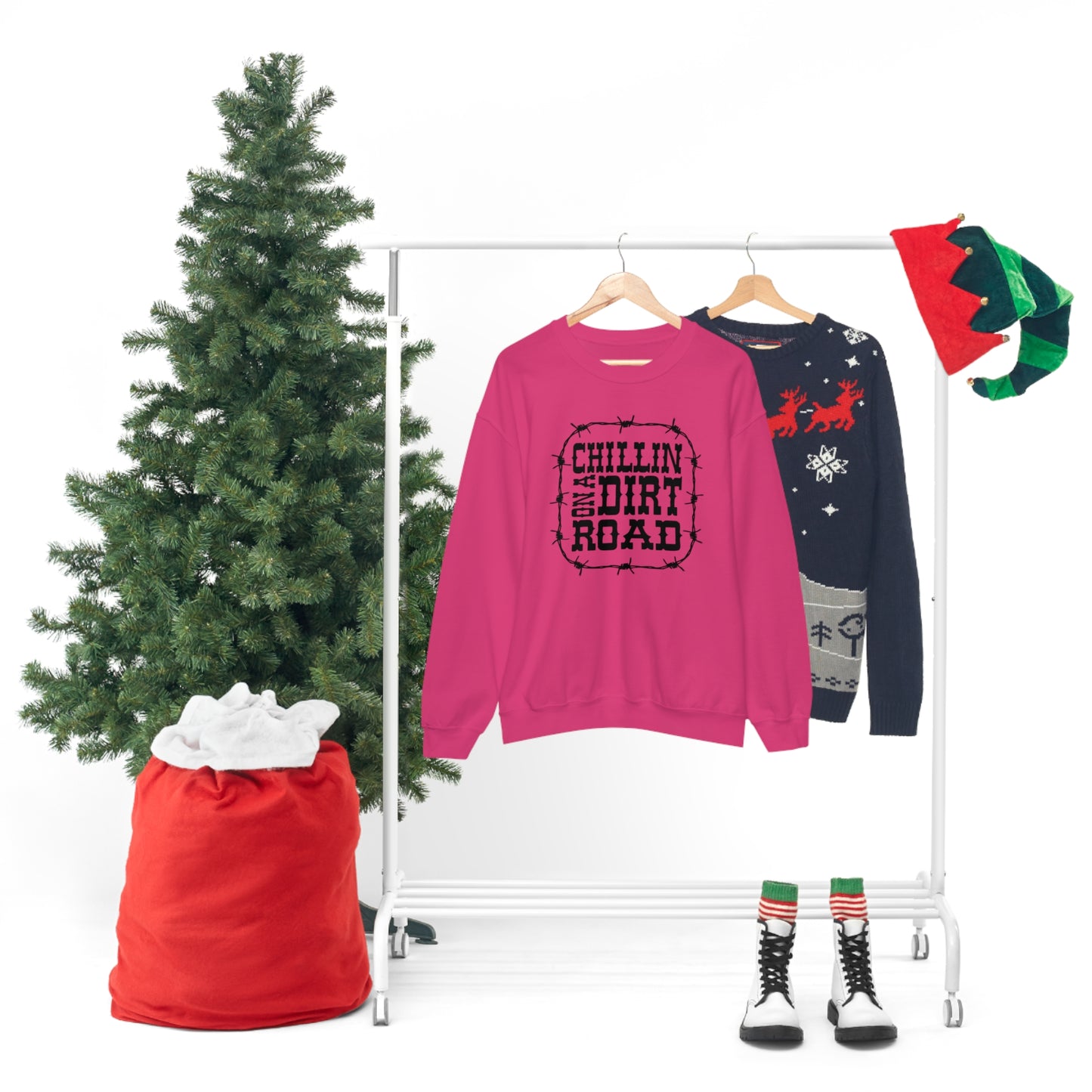 "Chillin' on a Dirt Road" - Unisex Heavy Blend™ Crewneck Sweatshirt
