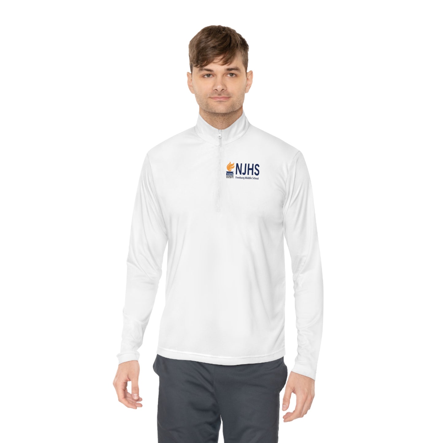 Freeburg Middle School NJHS Golden Torch Unisex Quarter-Zip Pullover