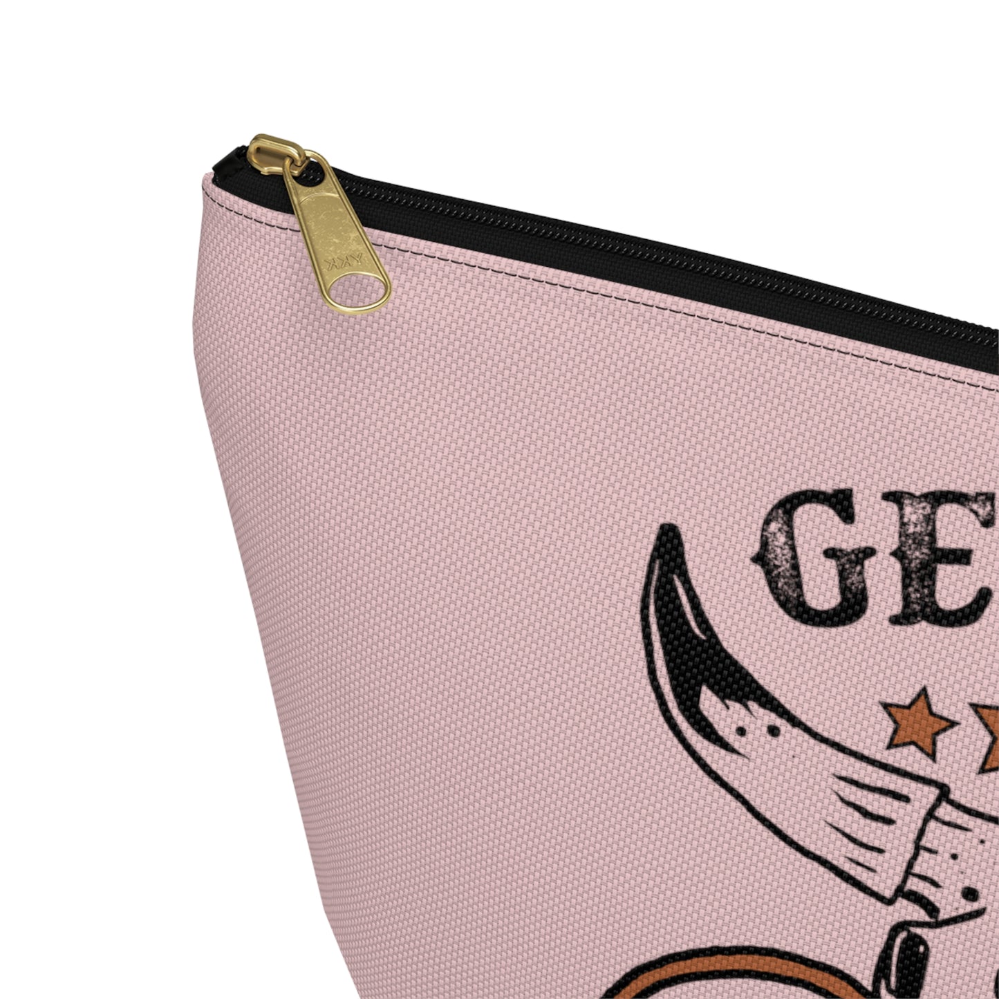 Rustic Getting Rowdy Bridesmaid/ Party Crew Print Design Accessory Pouch w T-bottom