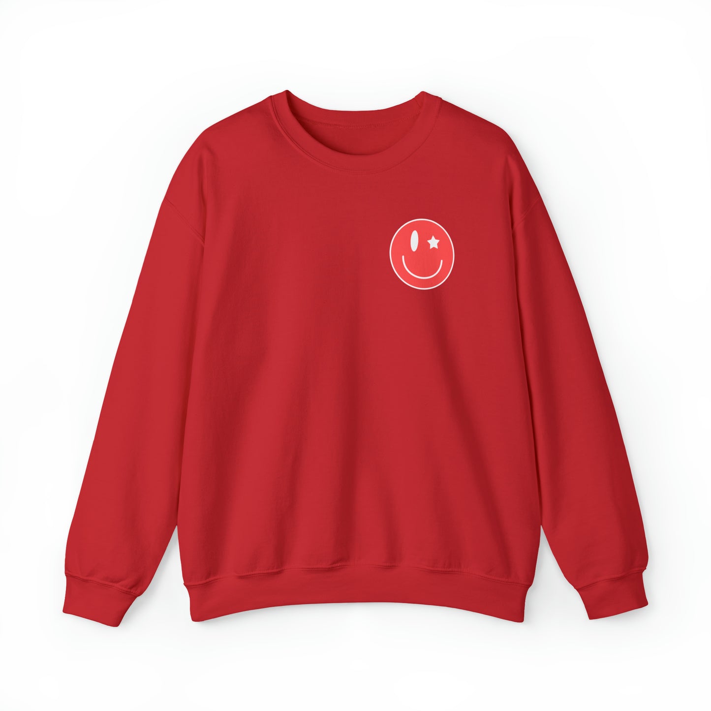 Front and Back Image "Love Vibes" Unisex Heavy Blend™ Crewneck Sweatshirt
