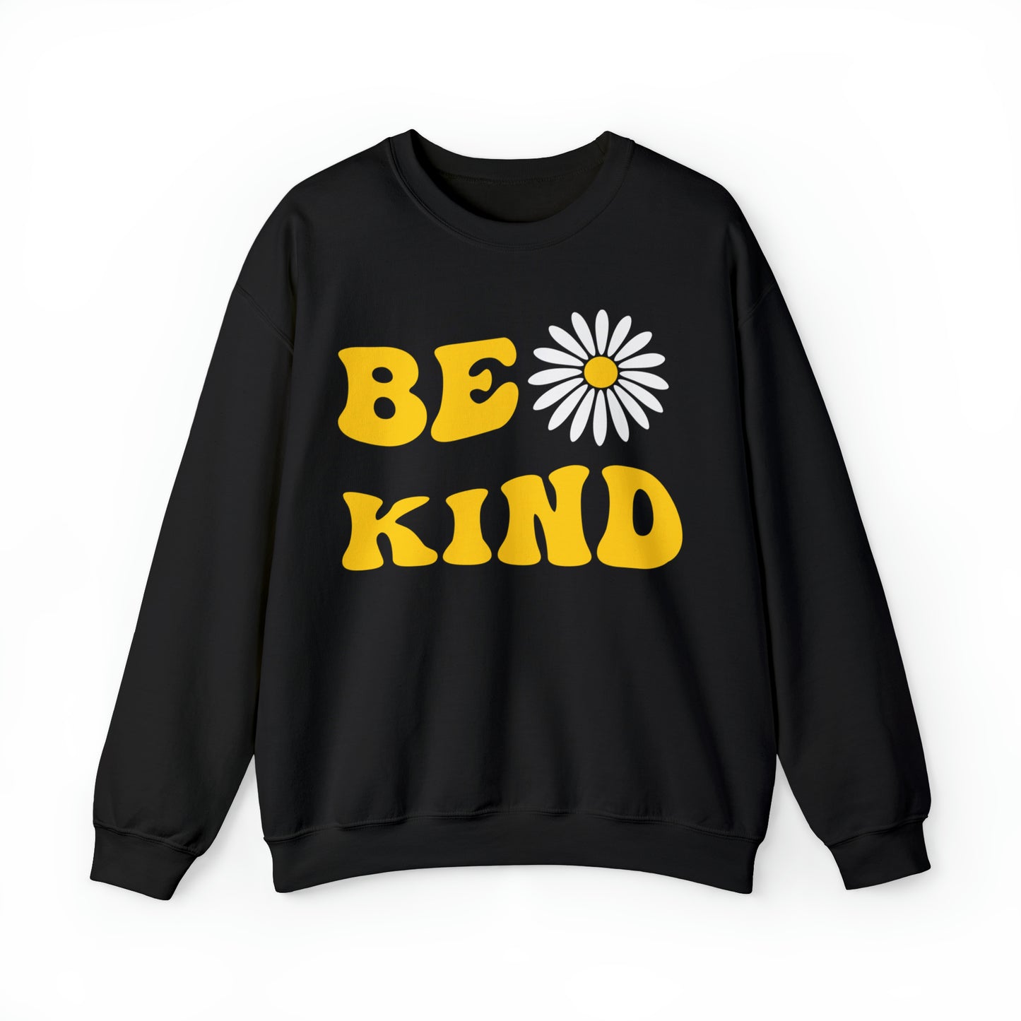 Be Kind Yellow Sunflower Unisex Heavy Blend™ Crewneck Sweatshirt