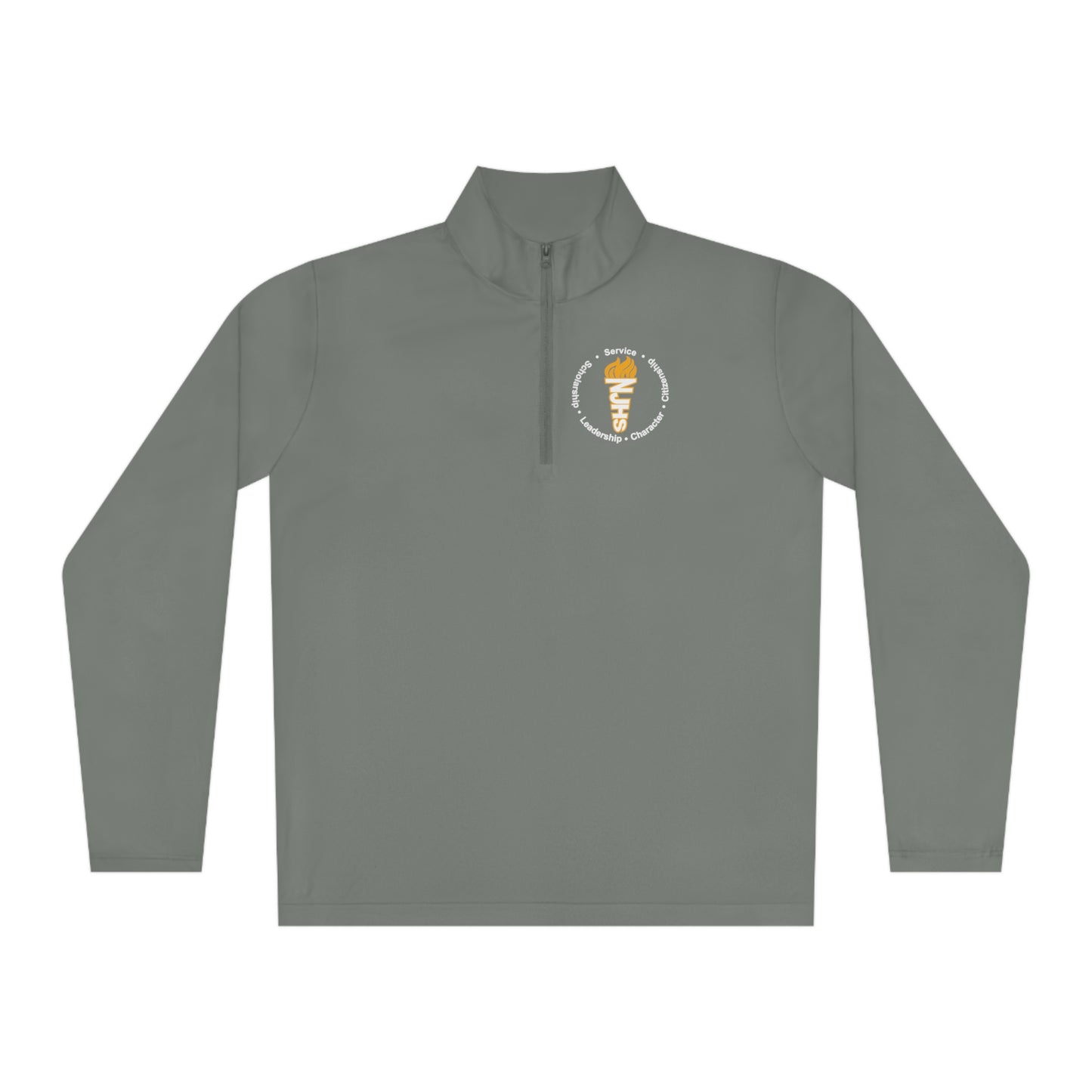 Freeburg Middle School NJHS Character Circular Torch Unisex Quarter-Zip Pullover