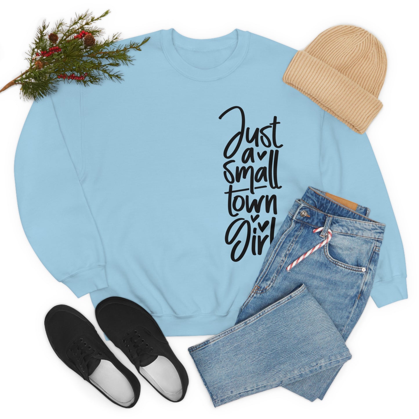 "Just a Small Town Girl" - Unisex Heavy Blend™ Crewneck Sweatshirt
