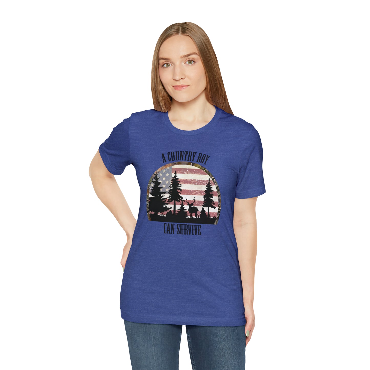 "A Country Boy Can Survive" Unisex Jersey Short Sleeve Tee