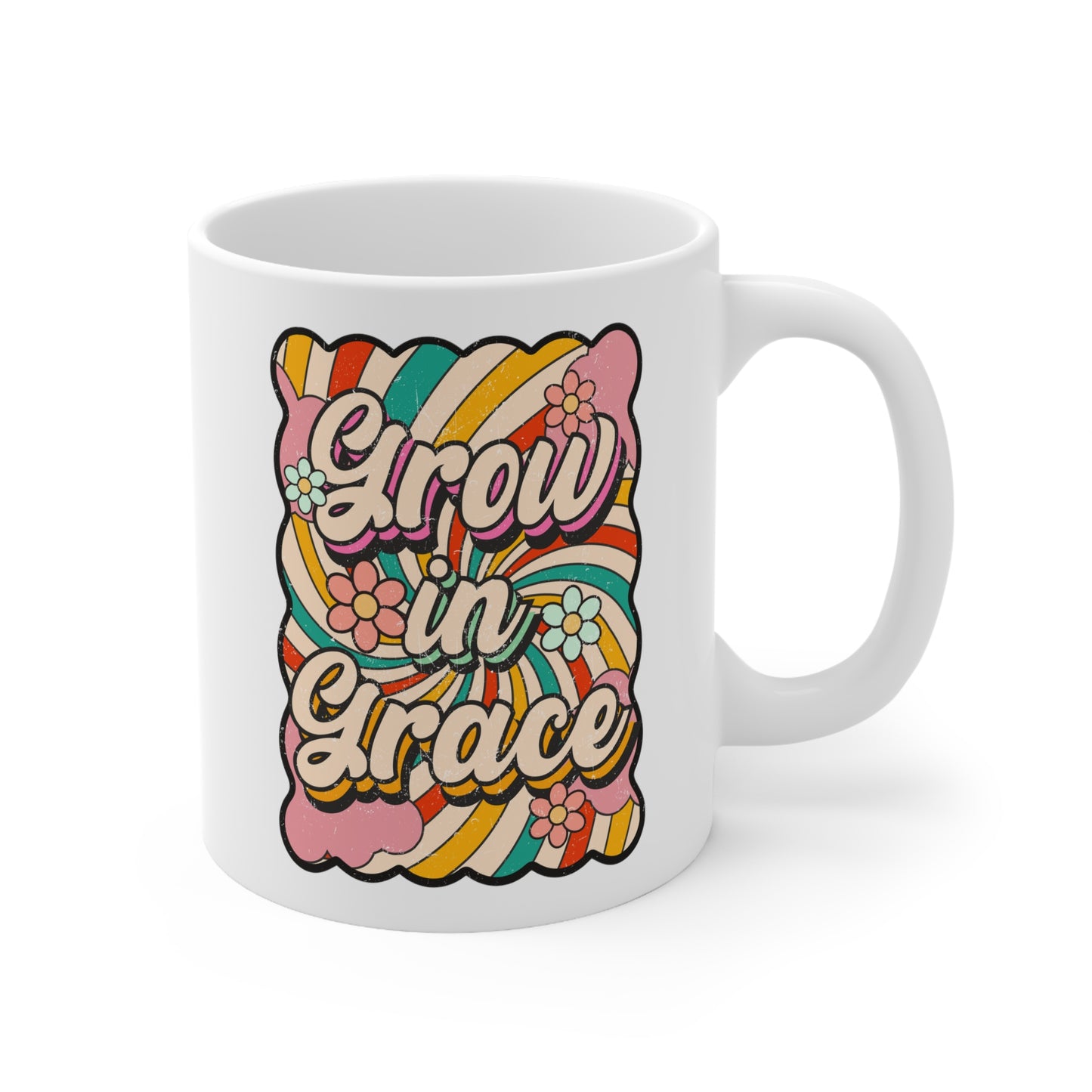 Grow in Grace Christian Ceramic Mug 11oz