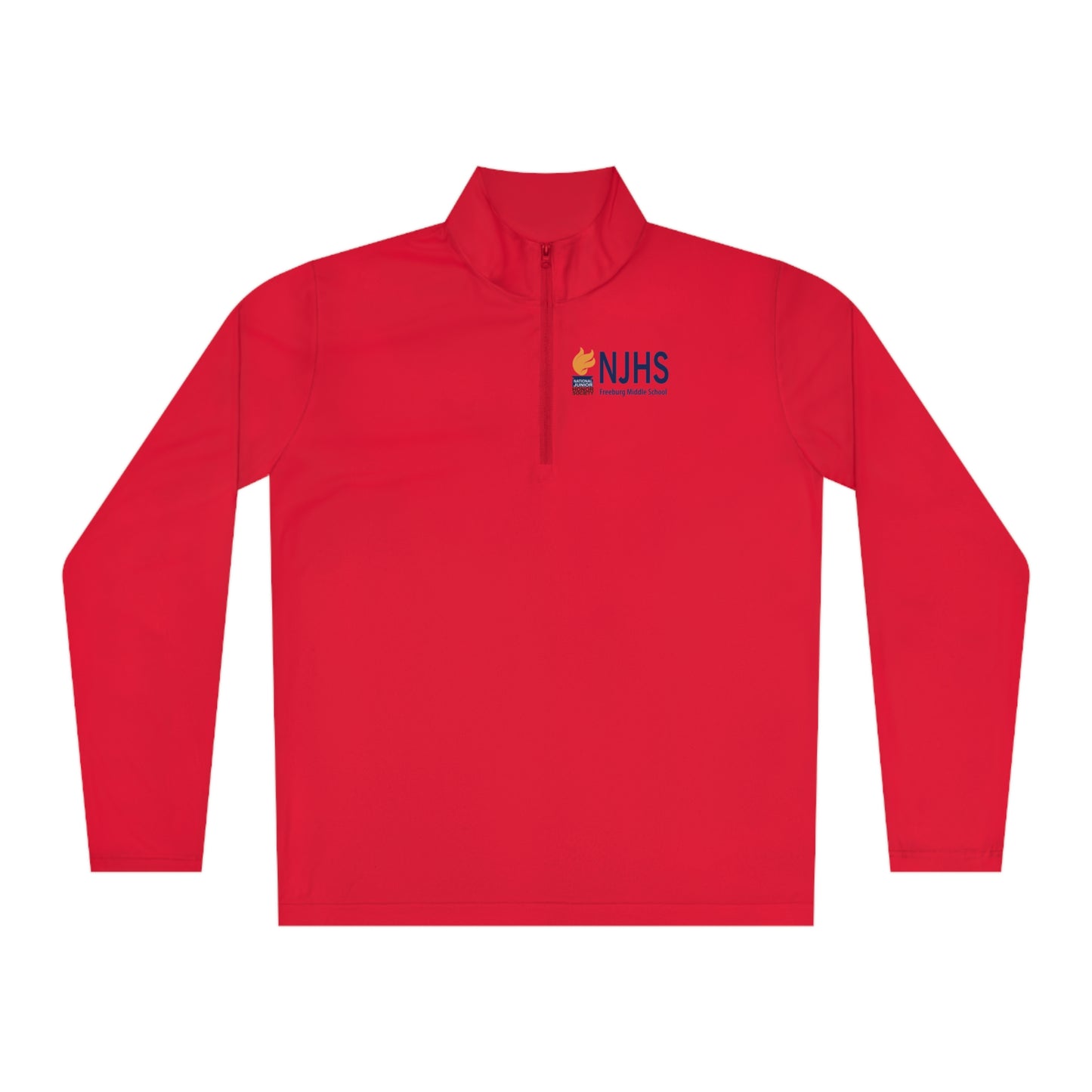 Freeburg Middle School NJHS Golden Torch Unisex Quarter-Zip Pullover