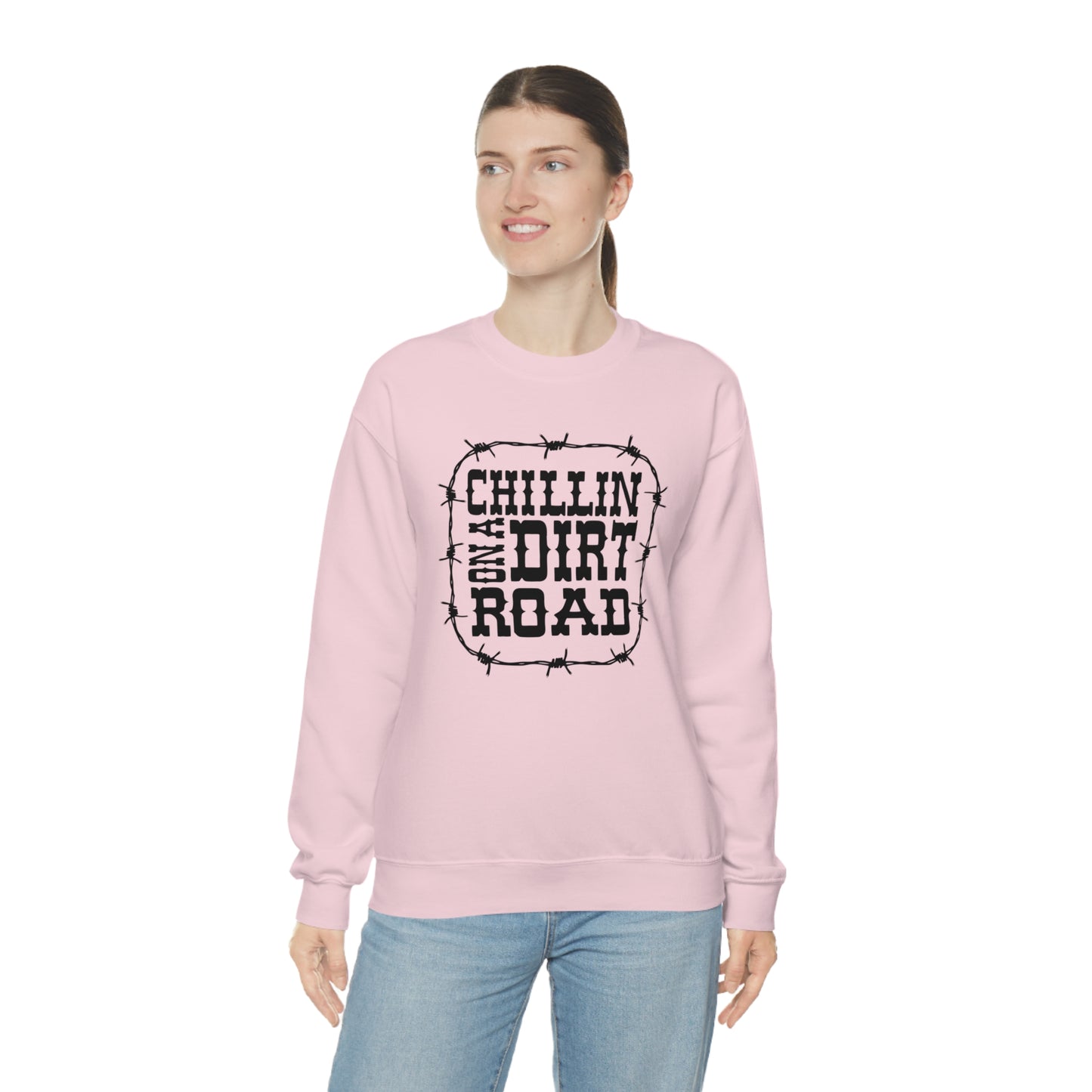"Chillin' on a Dirt Road" - Unisex Heavy Blend™ Crewneck Sweatshirt