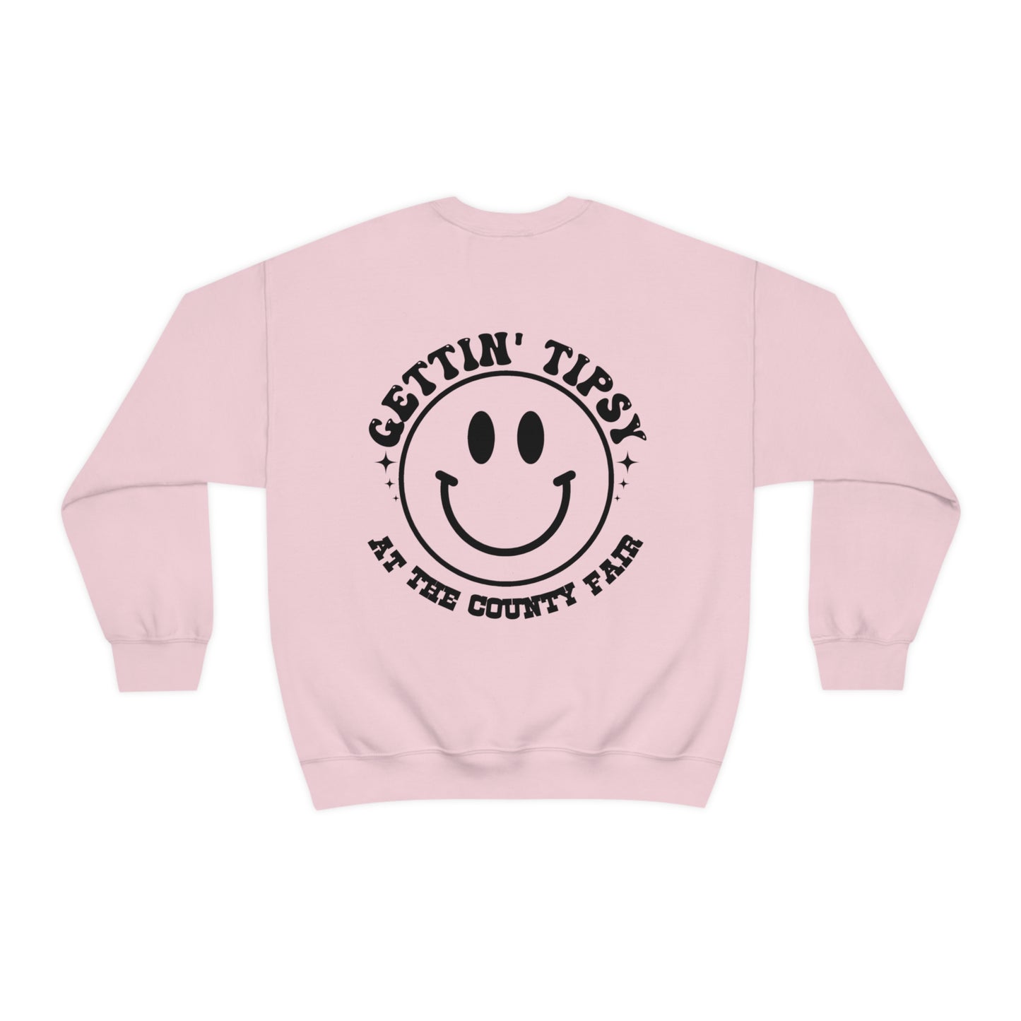 "Gettin' Tipsy at the County Fair" (Front & Back Design) - Unisex Heavy Blend™ Crewneck Sweatshirt